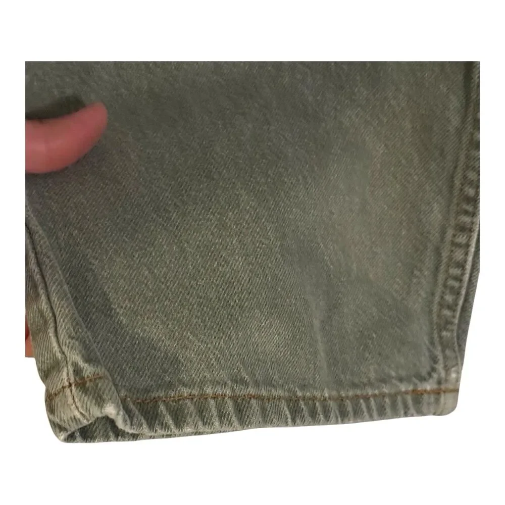 VTG Y2K Levi's 501 Jeans Men's 40x 29 Green Straight leg Sons of Anarchy patch